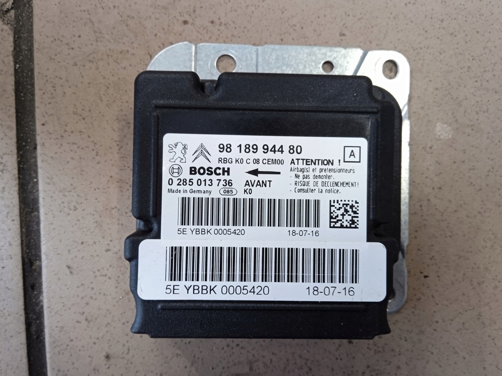 фото №1, Модуль подушок crash traveller proace