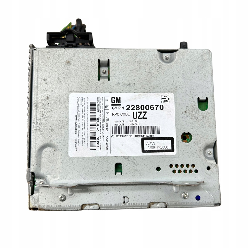 фото №2, Opel astra j радіо набір