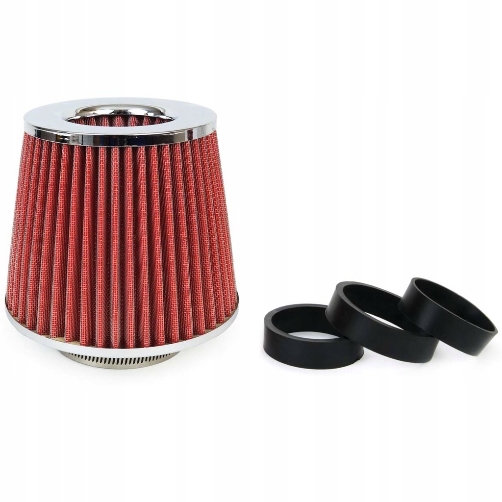 фото №13, Спортивний фільтр повітря конусний фільтр конічний червоний