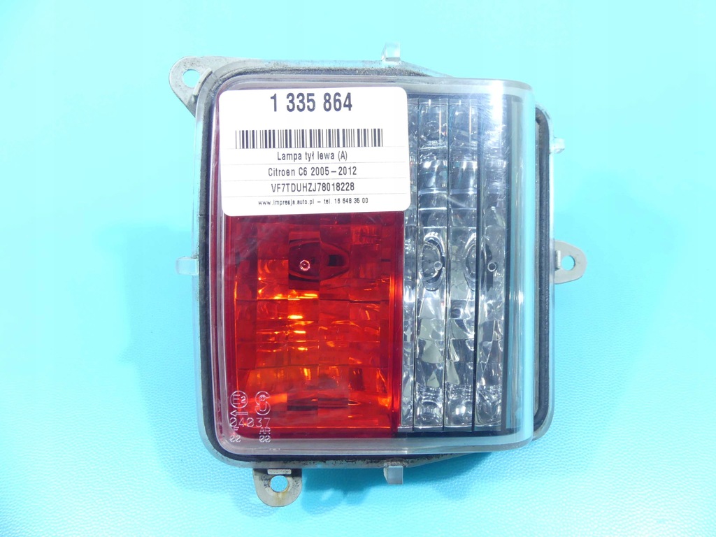 фото №1, Лампа задня задня ліва citroen c6 sedan
