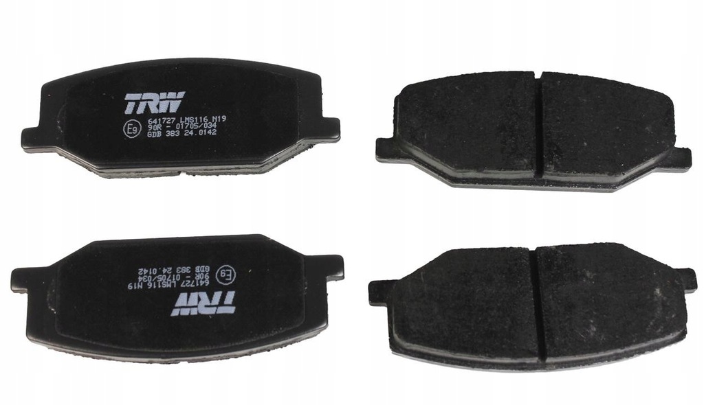 фото №12, Trw gdb383 набір гальмівних колодок гальмівних, гальма дискові