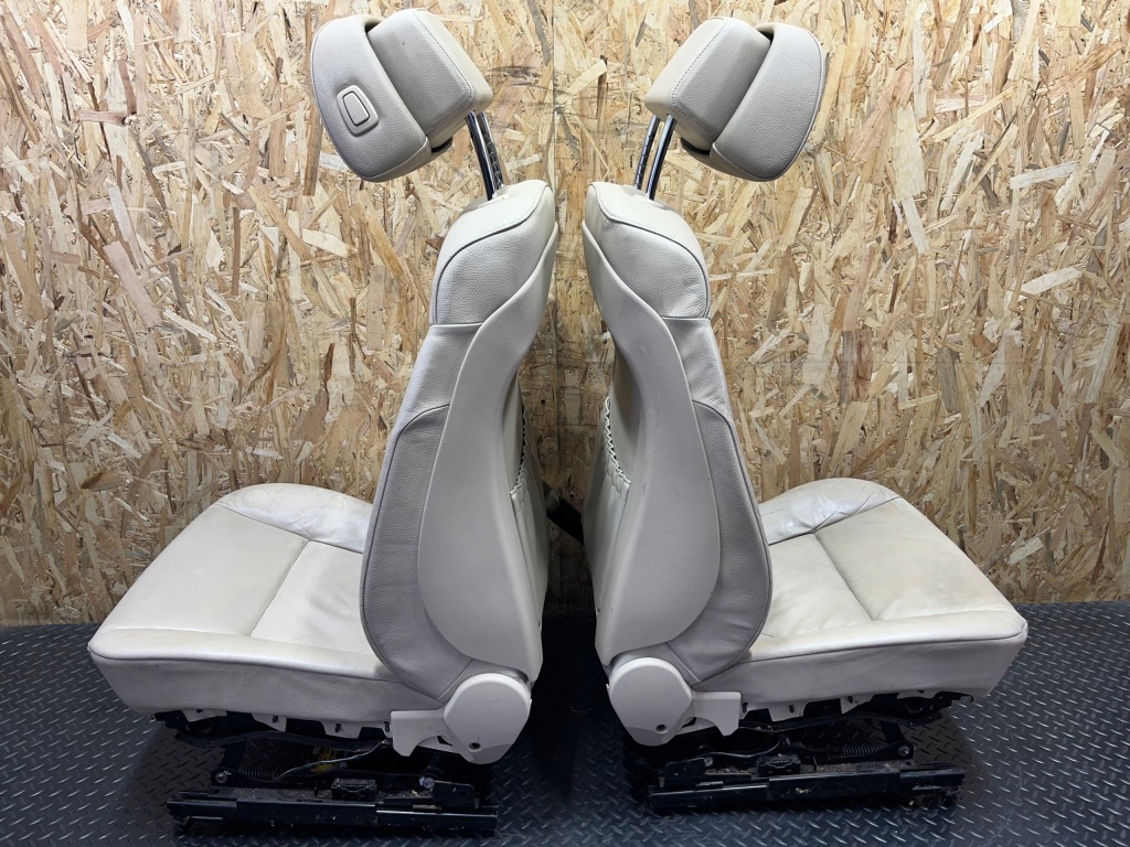 фото №16, Комплект сидіння заднє сидіння обшивки оббивка кремовий шкіра europa bmw e61 lift