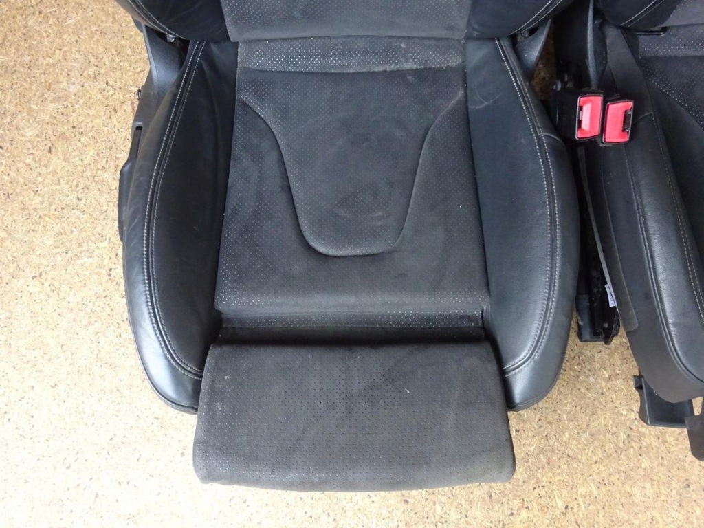 фото №11, Audi a4 b8 8k обивка сиденья заднее сиденье задняя кожа alcantara комплект s-line