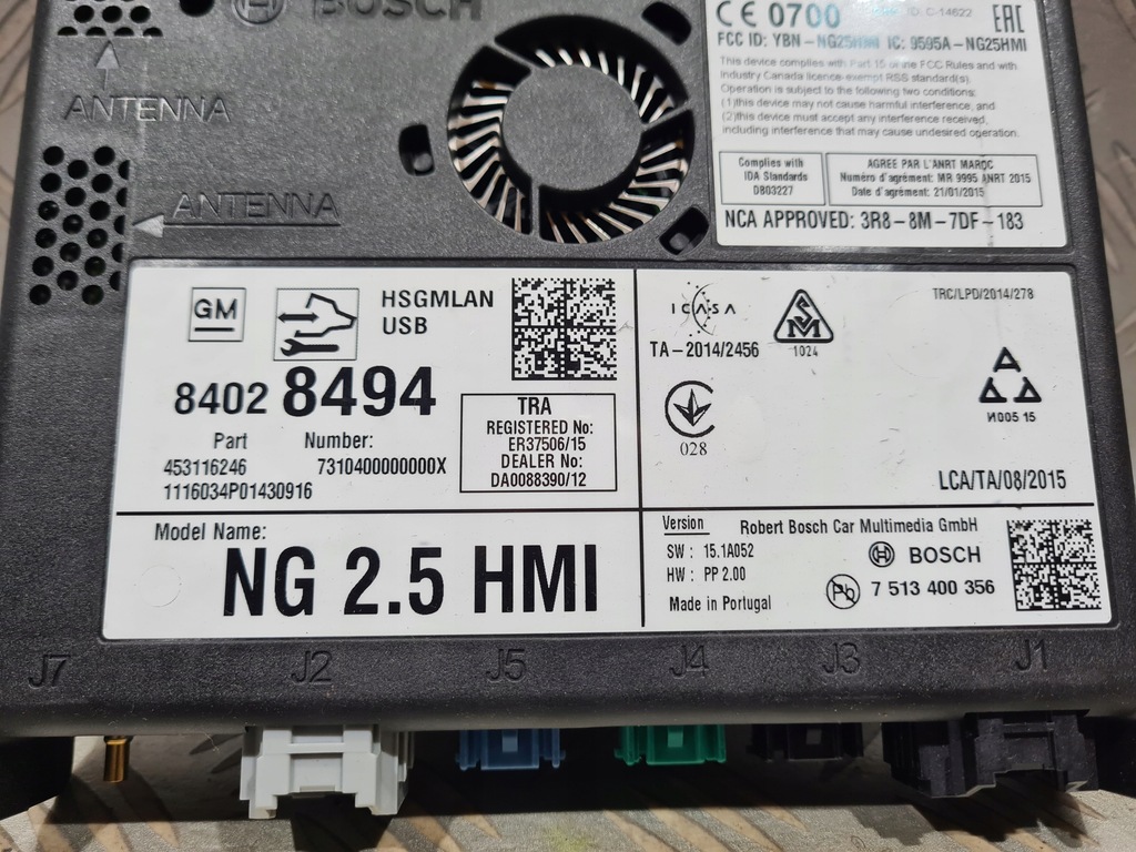 фото №4, Модуль hmi 2.5 навигации радио astra k insignia b insigni a