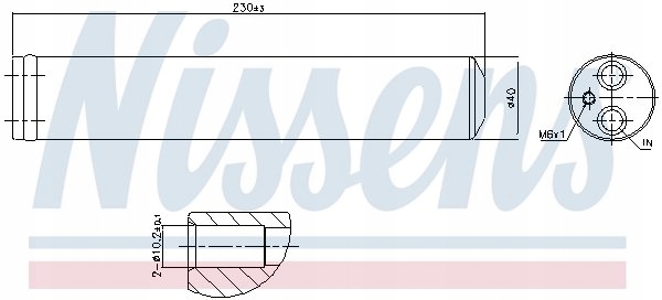 фото №12, Осушитель кондиционера renault nissan kubistar 03-
