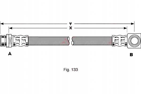 фото №1, Trw шланг гальмівний elast. ford mondeo i mondeo