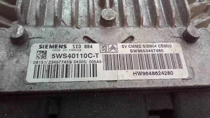 Бортовой компьютер двигателя citroen c3 1,4 hdi 9648624280 Недорого