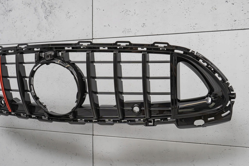 фото №9, Mercedes c-class w206 2021+ решётка радиатора panamericana gt brabus чёрный с камера