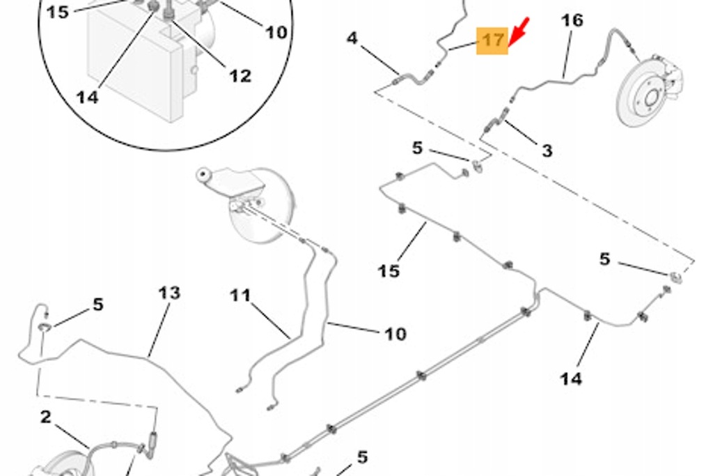 фото №7, Citroën c4 cactus шланг гальмівний задній новий оригінальний 4888as