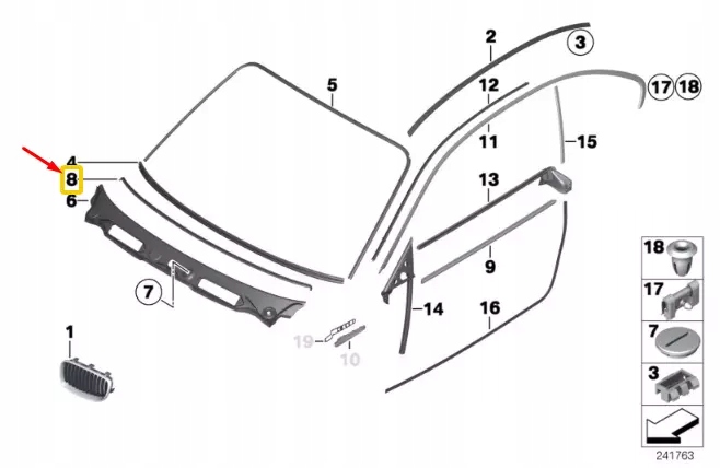 Bmw 1 e81 прокладка poprzecznicy 7163641 51717163641 oem Київ