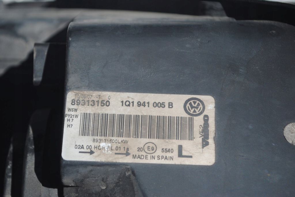 фото №7, Лампа ліва перед 1q1941005b vw eos