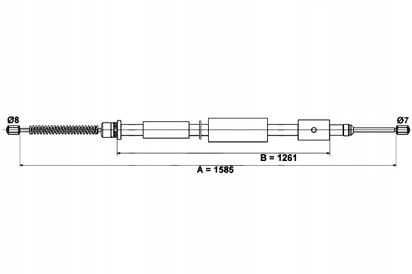 фото №1, Ate трос гальма ручного citroen zx peugeot 306