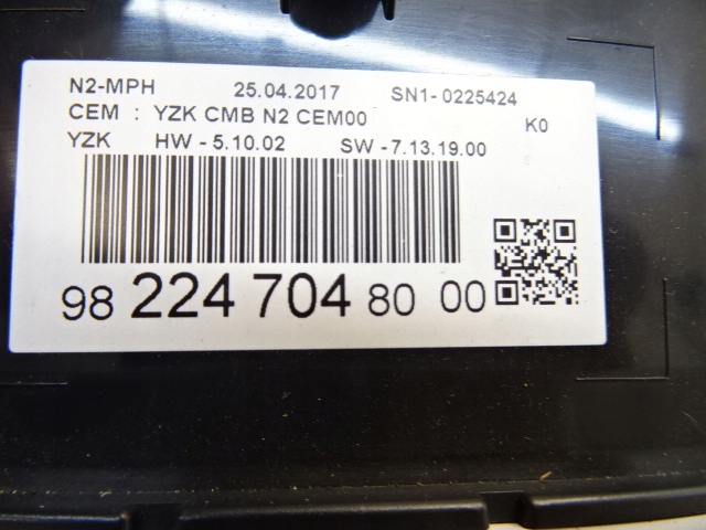 фото №8, Citroen jumpy peugeot expert iii счетчик приборы 9822470480 anglik