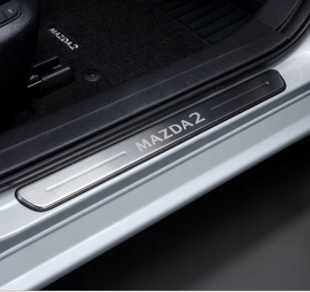 фото №1, Оригінальні накладки порогові перед - mazda 2 2020-