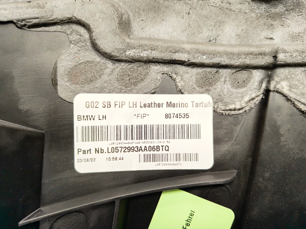 фото №13, Bmw x4 g02 lci середина обивка сиденья туннель заднее сиденье обшивки кожа