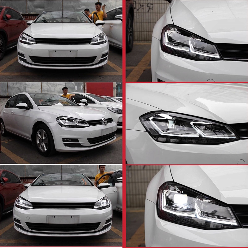 фото №13, Полный набор фары led do vw golf 7 mk7 2013-2017 противотуманная фара na фара led