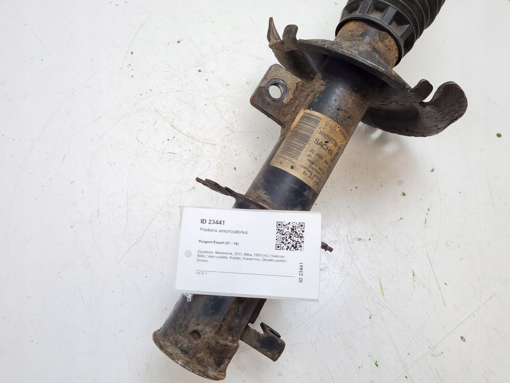 фото №9, 2011 peugeot expert амортизатор передний 1400567780