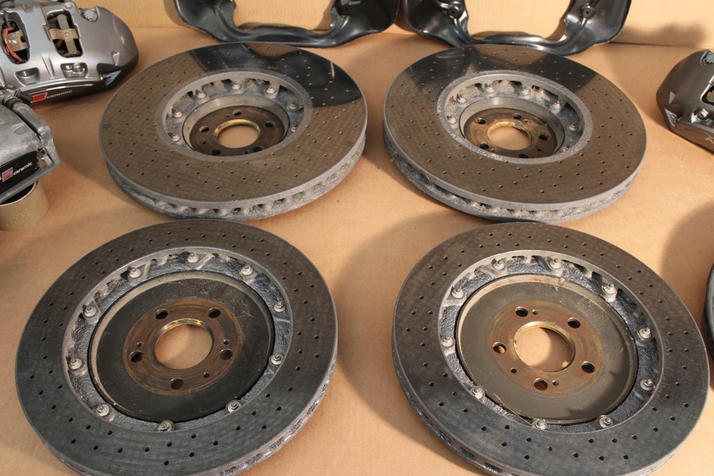 фото №9, Суппорты тормозные диски тормозные колодки комплект ceramika audi a7 rs6 rs7 4g c7 lift