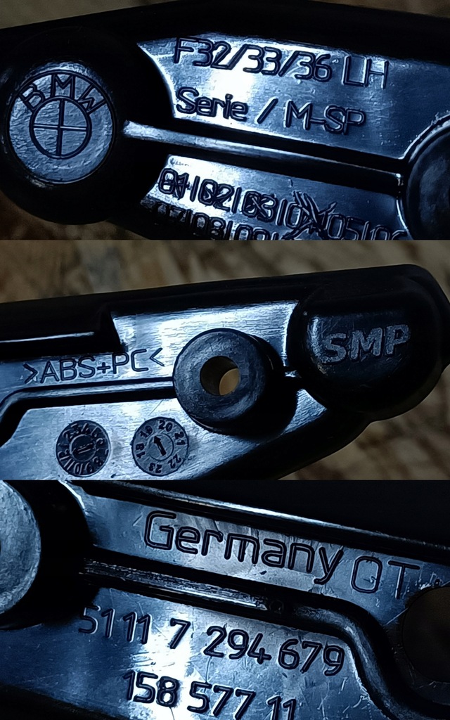 фото №8, Bmw 4 f32 f32n f33 f33n направляющая кронштейн бампера левый перед 51117294679