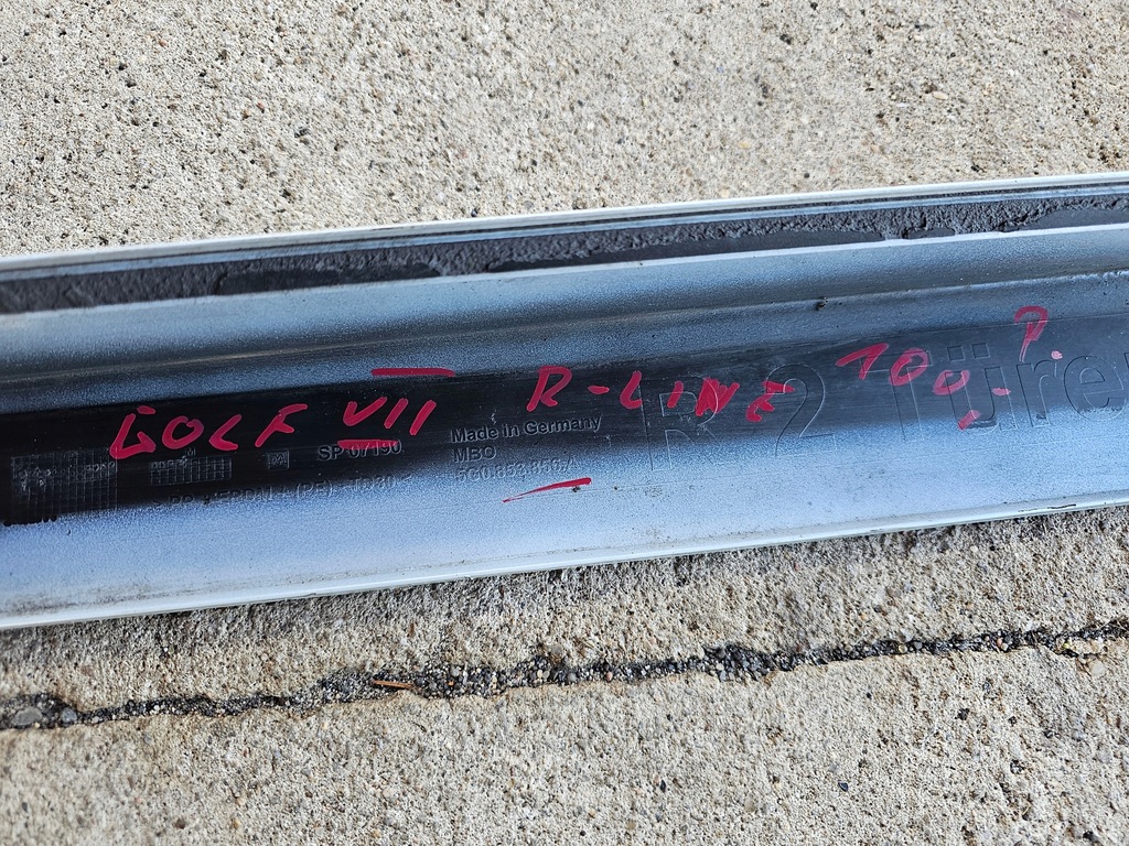 фото №16, Volkswagen golf vii молдинг поріг поріг права r-line 5g0853856a