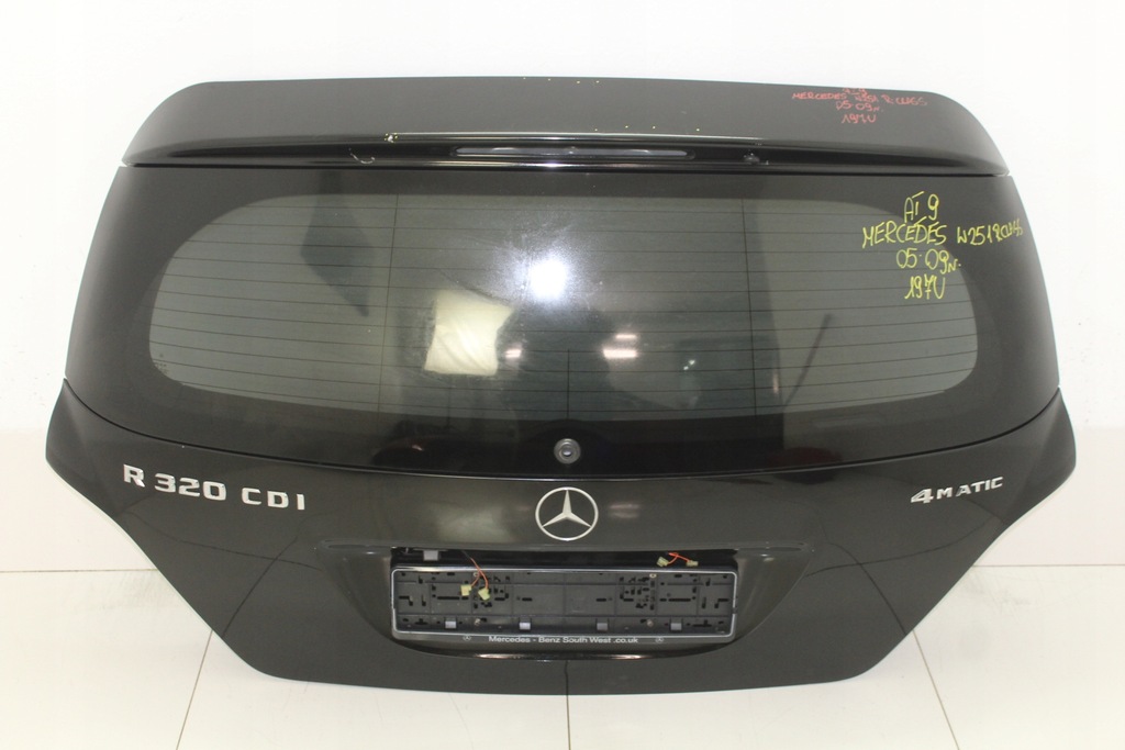 фото №1, Крышка багажника багажника задняя mercedes w251 rclass 05-09r