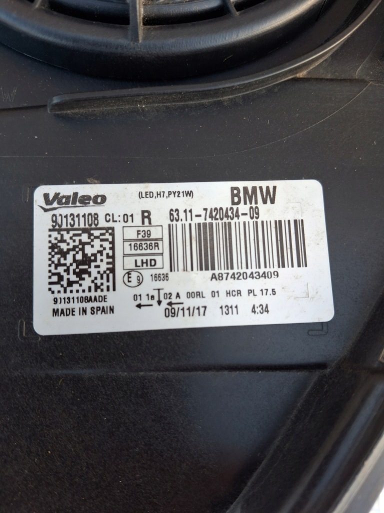 фото №6, Bmw x2 f39 h7 звичайне звичайна фари лампа лампи ліва права idealne kpl