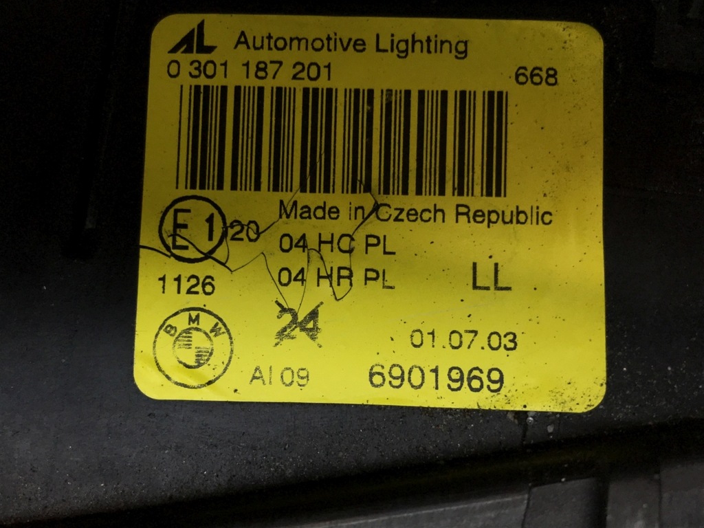 фото №10, Лампа левый перед 6901969 bmw e46 compact 01-06