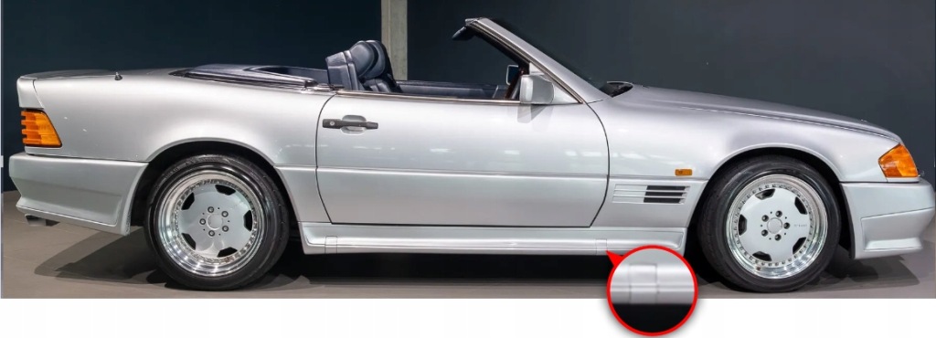 Заглушка защита порог крышка do mercedes r129 sl amg 89-01 hwa1296980330 Цена