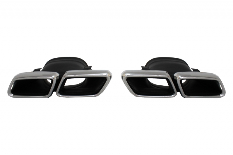 фото №8, Диффузор dla mercedes glc x253 suv 15-19 glc63 выпускной глушителя srebro