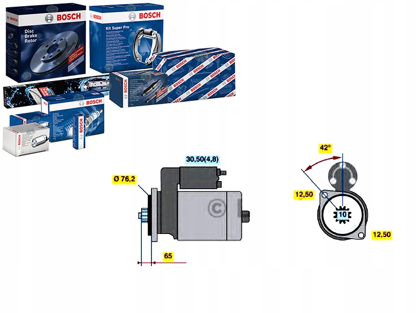 Стартер bosch 0001125605 02m911023q Ціна