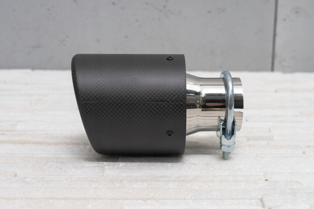 Тюнінгова наконечник вихлоп 2" 54 mm карбон Недорого