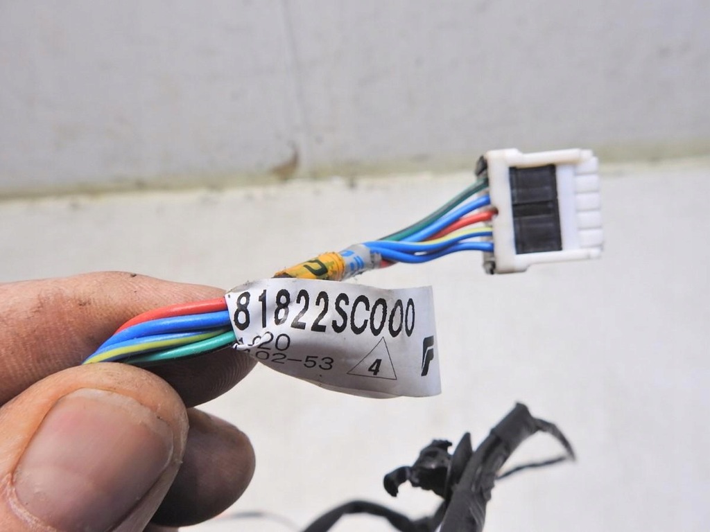 фото №6, Жгут электропроводка дверь правый задняя forester iii