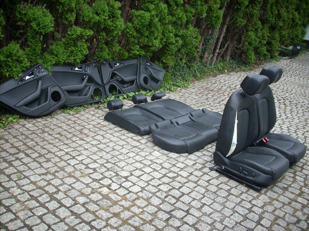 фото №8, Audi q7 4l0 сидіння заднє сидіння обшивки оббивка шкіра ew. a6 c6 електрика