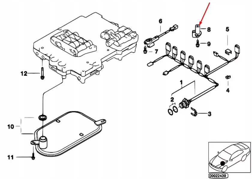 фото №11, Bmw 3 e46 pulse генератор датчик 24341219316 1219316 2.5 бензин oem