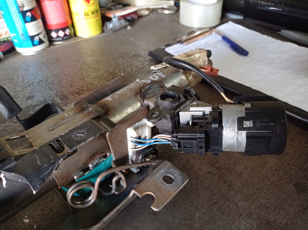 фото №5, Peugeot 307 - замок зажигания ключ колонка