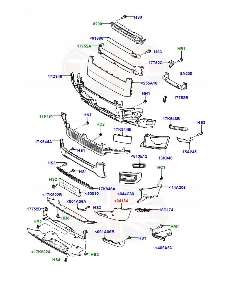 фото №3, Ліва накладка бампера land rover defender l663 lr129724 l8b217e837ba