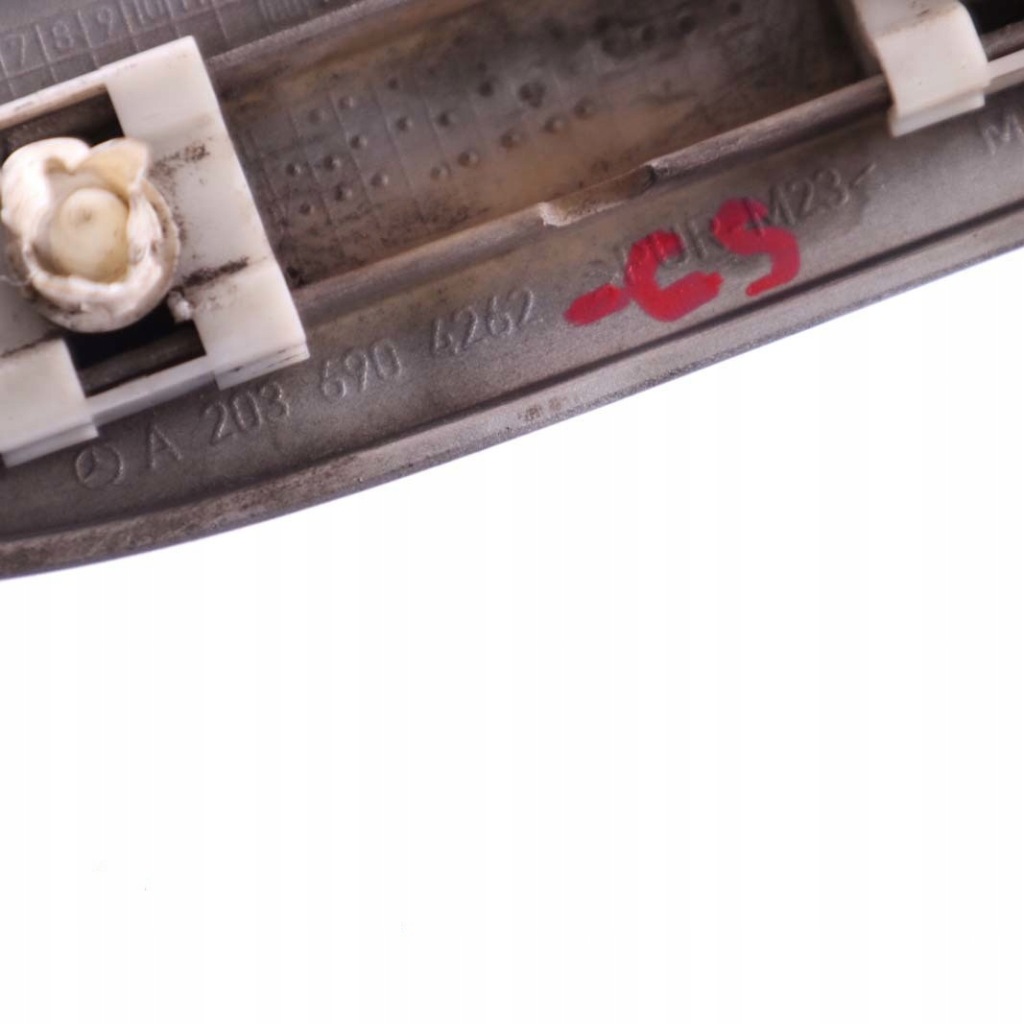 фото №10, Mercedes cl203 молдинг крила правий перед сріблястий