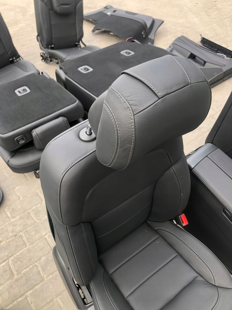 фото №11, Mercedes gls сиденья середина обшивки 7 пассажирский x166