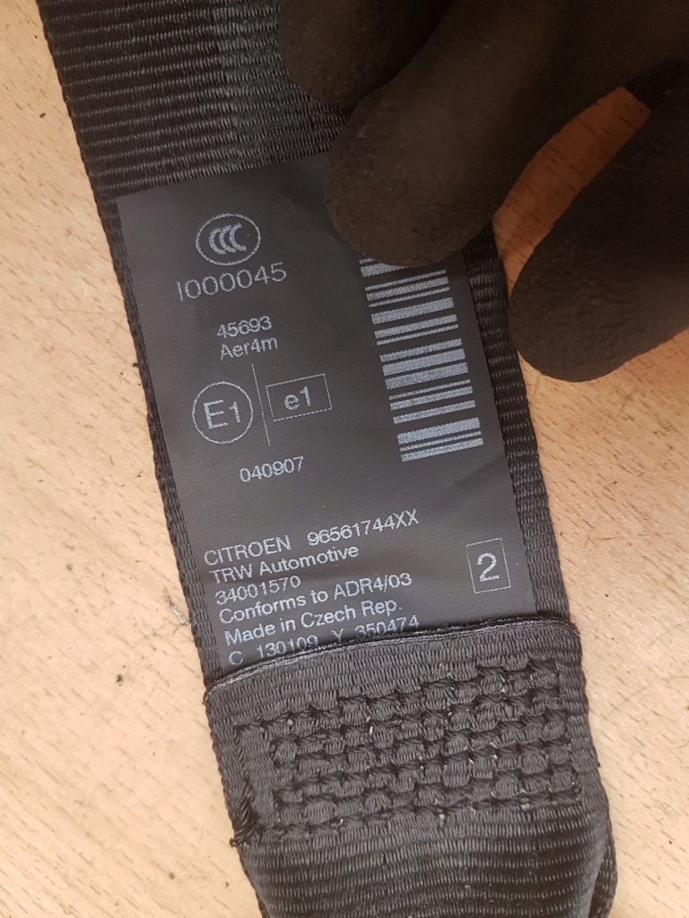 фото №3, Pas безопасности задняя левый правый citroen c5 iii