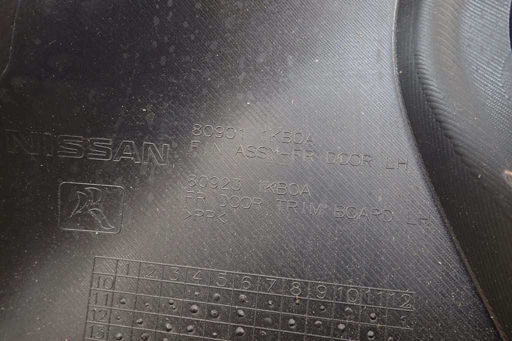 фото №8, Оббивка двері правий перед nissan juke 809101kb0a
