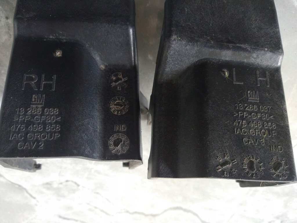 фото №7, Направляющая бампера перед правый левый opel corsa d 13286038 13286037