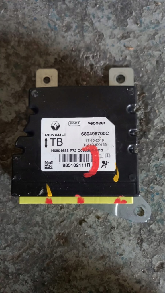 фото №1, Модуль датчик подушка безопасности renault espace v lift 2.0 dci 985102111r состояние jak новый
