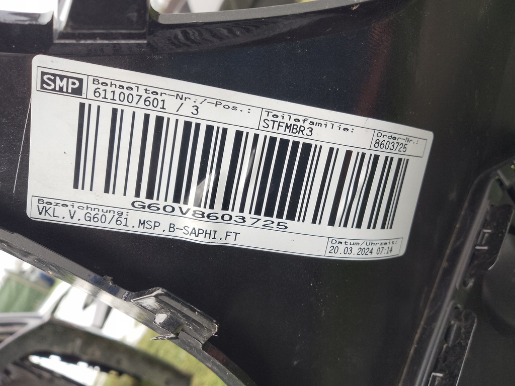 фото №9, Bmw 5 g60 g61 m набор бампер передний перед