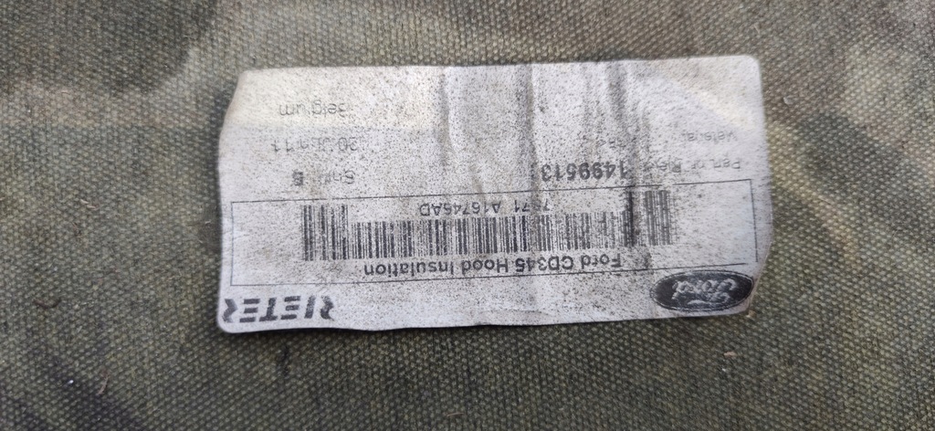 фото №12, Ford mondeo mk4 2.0 tdci шумоізоляція капот кліпси