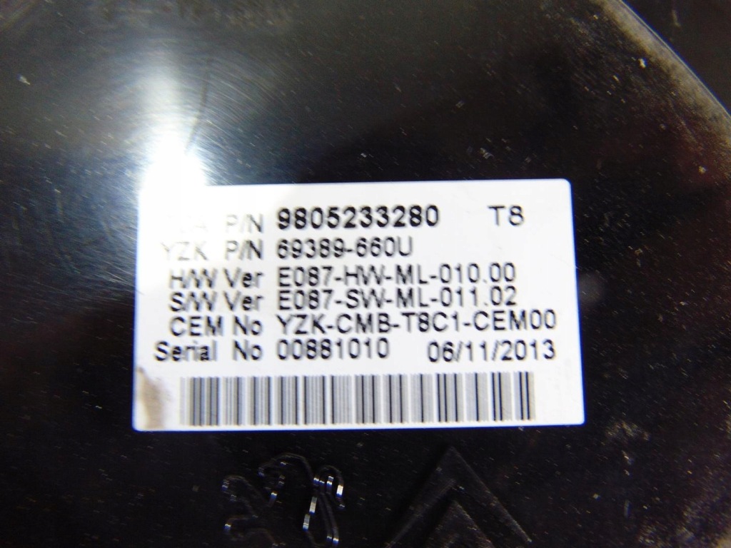 фото №6, Счетчик peugeot 3008 i lift 1.6 ehdi 9805233280