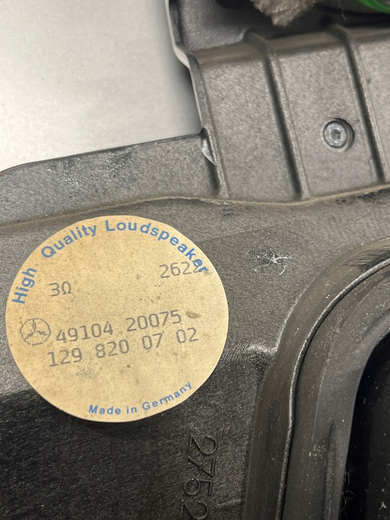 фото №8, Mercedes r129 sl 500 динамік динаміки 1298200802 1298200702