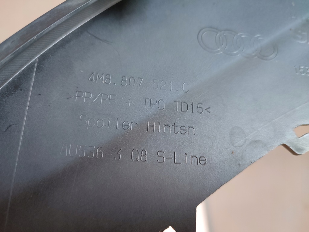 фото №12, Audi q8 4m8 s line дифузор спойлер бампер задня 4m8807521c