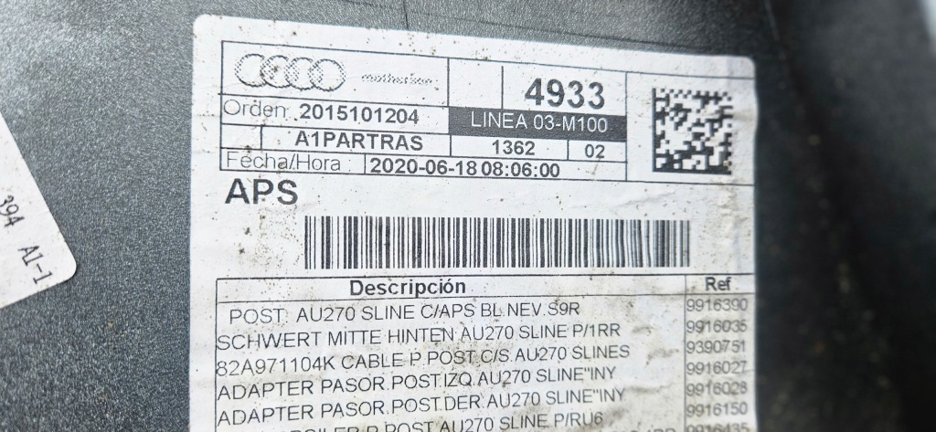 Бампер audi a1 ii 82a 18-24 s-line задняя pdc в Украине