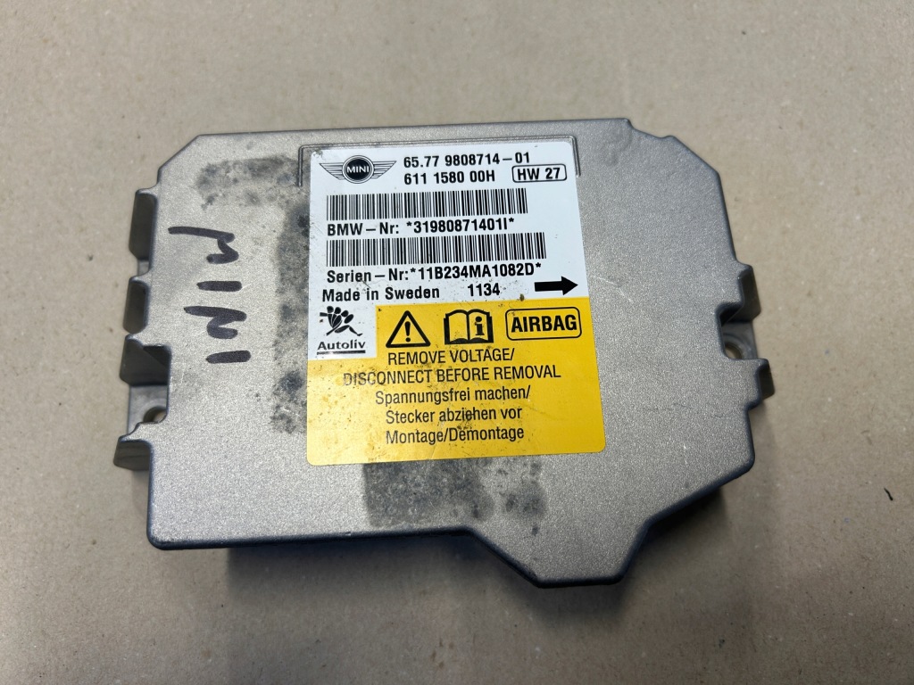 Купить Mini r56 датчик подушек air bag 9808714