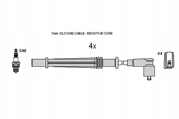 фото №2, Шланг запалювання renault clio ii iii kangoo модуль twingo 1.2 16v